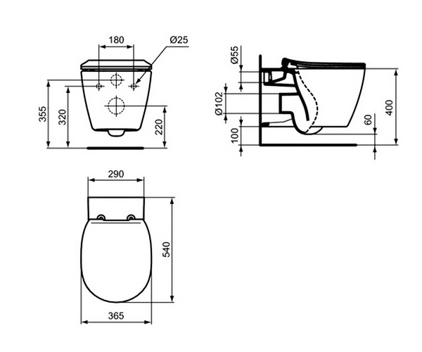 унитаз IDEAL STANDARD CONNECT